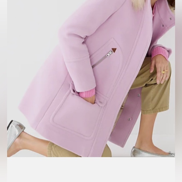 NWOT JCrew Chateau Parka Italian Stadium Cloth Wool Coat Jacket size 0 - Picture 2 of 15